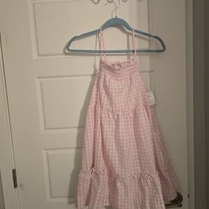 Pink Gingham Sundress